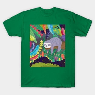 Sloth in nature T-Shirt